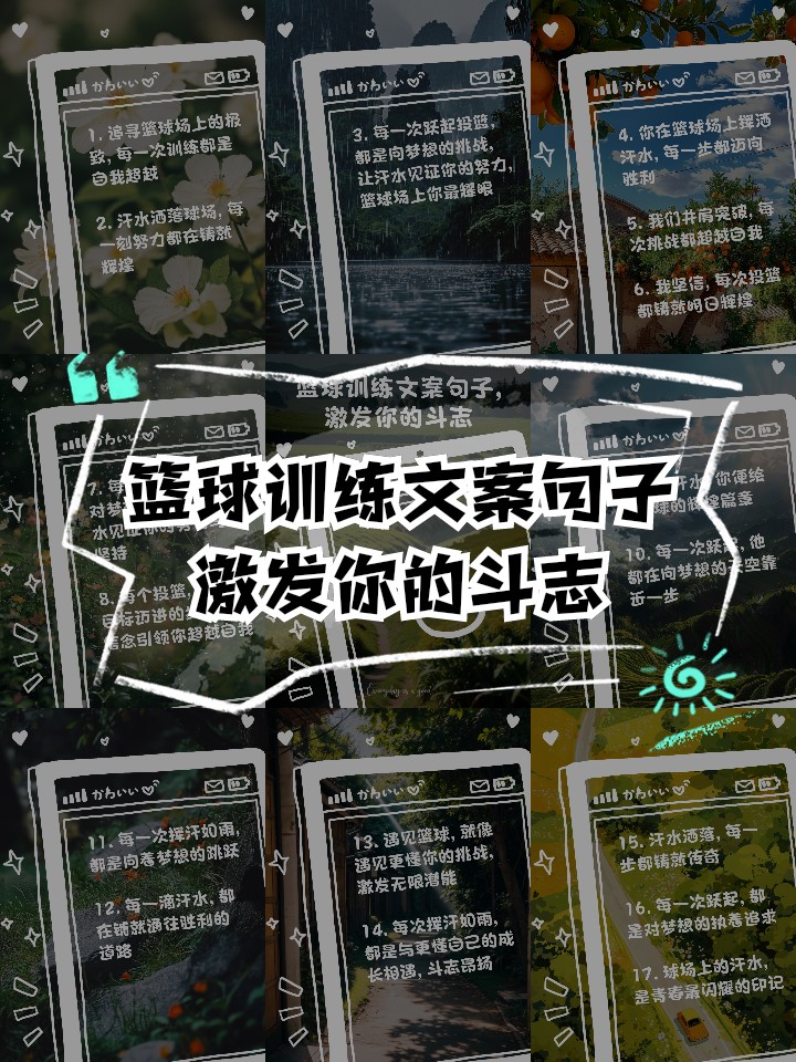 篮球训练时激励的话怎么说